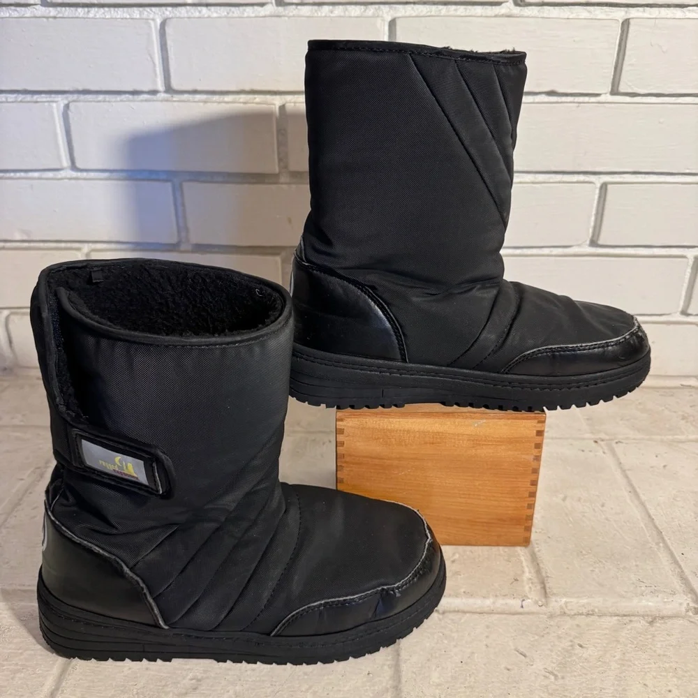 Rugged Exposure Men's Black Winter Snow Boots - Size 8